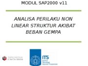 ANALISA PERILAKU NON LINEAR STRUKTUR AKIBAT BEBAN GEMPA