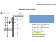 Perhitungan Konstruksi Turap