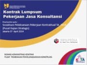 Kontrak Lumpsum Pekerjaan Jasa Konsultansi