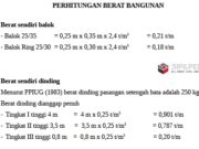 PERHITUNGAN BERAT BANGUNAN