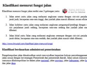 Klasifikasi menurut fungsi jalan
