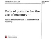 Code of Practice for The Use of Masonry