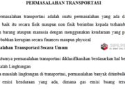 Permasalahan Transportasi