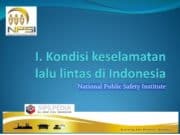 Kondisi Keselamatan Lalu Lintas di Indonesia