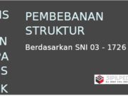 Analisa Beban Gempa Statis Untuk Pembebanan Struktur
