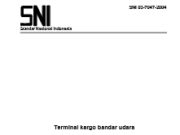 SNI Terminal Cargo Bandar Udara