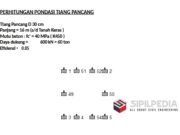 PERHITUNGAN PONDASI TIANG PANCANG