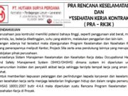 PRA RENCANA KESELAMATAN DAN KESEHATAN KERJA KONTRAK ( PRA – RK3K )