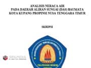 ANALISIS NERACA AIR PADA DAERAH ALIRAN SUNGAI (DAS)