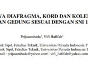 ANALISA GAYA DIAFRAGMA, KORD DAN KOLEKTOR PADA BANGUNAN GEDUNG SESUAI DENGAN SNI 1726:2012