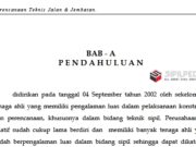 Perencanaan Teknis Jalan dan Jembatan