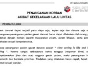PENANGANAN KORBAN AKIBAT KECELAKAAN LALU LINTAS