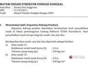 MATERI DESAIN STRUKTUR PONDASI DANGKAL DENGAN AFES
