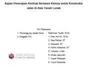Kajian Penerapan Kontrak Berbasis Kinerja untuk Konstruksi Jalan di Atas Tanah Lunak