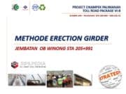 METHODE ERECTION GIRDER