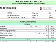 DESAIN BALOK LENTUR