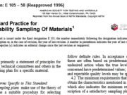 Standard Practice for Probability Sampling Of Materials
