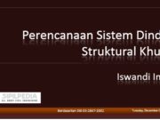 Perencanaan Sistem Dinding Struktural Khusus