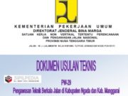 Dokumen Usulan Teknis Pengawasan Teknis Berkala Jalan Kabupaten