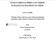 STUDI STABILITAS PERKUATAN TEBING SUNGAI