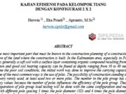 KAJIAN EFISIENSI PADA KELOMPOK TIANG DENGAN KONFIGURASI 2 X 2