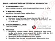 MENGHITUNG KOMPOSISI BAHAN ADUKAN BETON