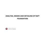 ANALYSIS, DESIGN AND DETAILING OF RAFT FOUNDATION