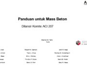 Panduan untuk Mass Beton Dilansir Komite ACI 207