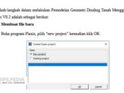 Pemodelan Geometri Dinding Tanah Menggunakan Plaxis V8.2