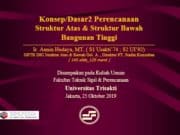 Konsep/Dasar2 Perencanaan Struktur Atas & Struktur Bawah Bangunan Tinggi