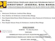 SURAT EDARAN PEMBELIAN PADA KATALOG ELEKTRONIK SEKTORAL KEMENTERIAN PEKERJAAN UMUM DAN PERUMAHAN RAKYAT BIDANG BINA MARGA