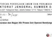 Persyaratan dan Bagan Alir Izin Operasi Bendungan Lama