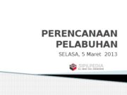 PERENCANAAN PELABUHAN