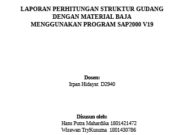 PERHITUNGAN STRUKTUR GUDANG DENGAN MATERIAL BAJA MENGGUNAKAN PROGRAM SAP2000 V19