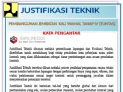 Justifikasi Teknik Pembangunan Jembatan