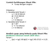 Perhitungan Sheet Pile