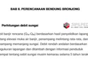 PERENCANAAN BENDUNG BRONJONG