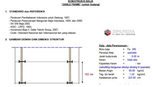 KONSTRUKSI BAJA “GABLE FRAME” (untuk Gudang) | Sipilpedia