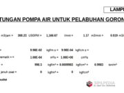 PERHITUNGAN POMPA AIR UNTUK PELABUHAN