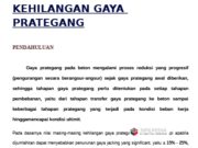 KEHILANGAN GAYA PRATEGANG
