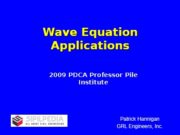 Wave Equation Applications