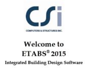 ETABS® 2015 Integrated Building Design Software