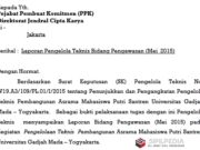 Laporan Pengelola Teknis Bidang Pengawasan