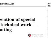 Execution of special geotechnical work – Grouting