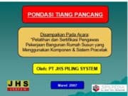 PONDASI TIANG PANCANG