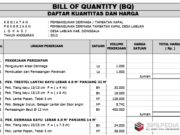 BILL OF QUANTITY PEMBANGUNAN DERMAGA TAMBATAN KAPAL
