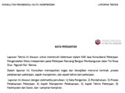 Laporan Teknis Konsultan Pengendalian Mutu Independen
