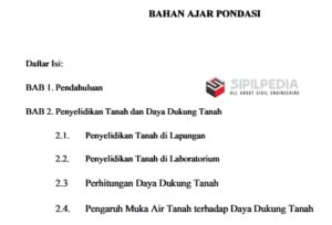 BAHAN AJAR PONDASI | Sipilpedia