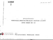 Konstruksi Jembatan Tipe Balok T Bentang s/d 25 M untuk Beban BM 100