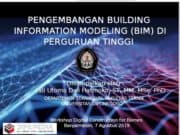PENGEMBANGAN BUILDING INFORMATION MODELING (BIM) DI PERGURUAN TINGGI